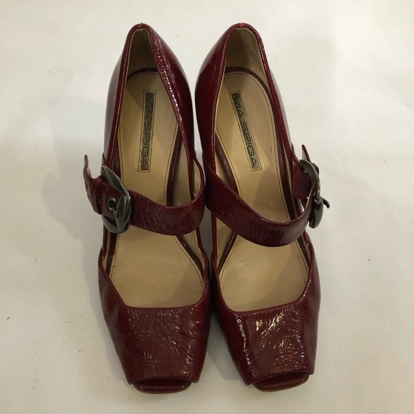 VIA SPIGA Unique Leather Heels w/ Strap - Picture 3 of 8